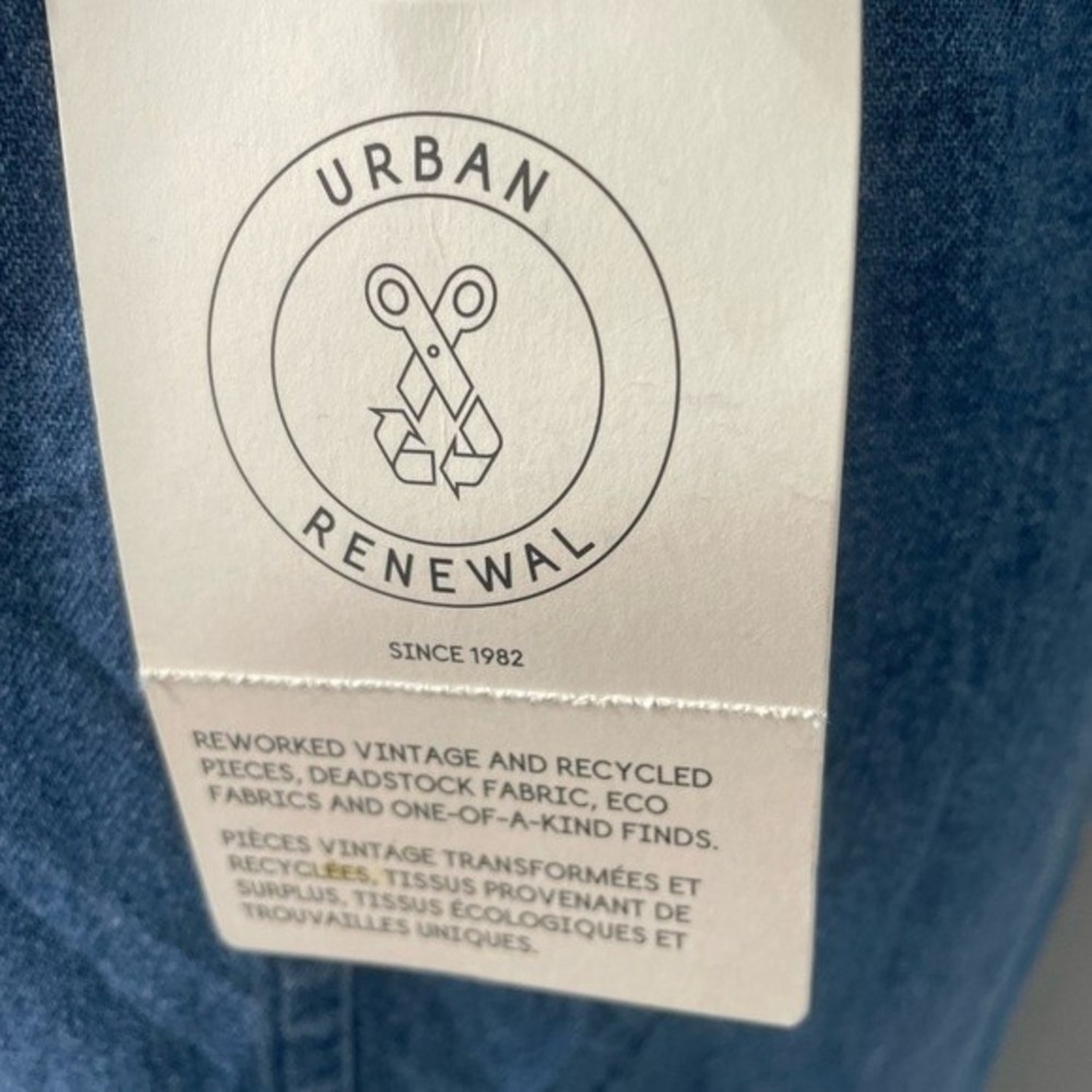 Urban Renewal Upcycle Maxi Denim Pleated Skirt Woman 12 - Picture 3 of 7